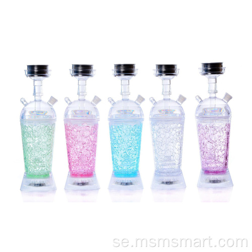 Vattenpipa Cup Shisha Travel LED-ljus Bil Shisha